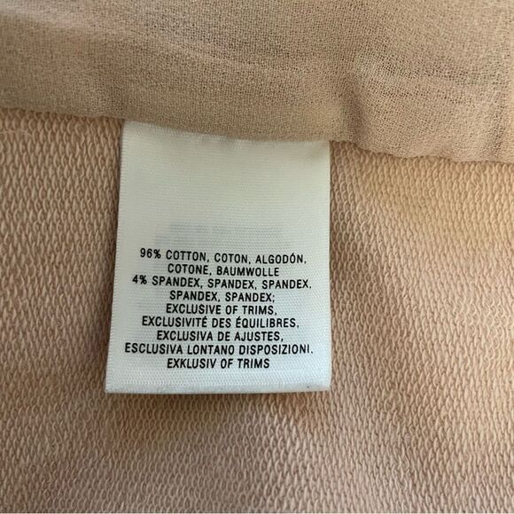 Anthropologie Postmark Beige Cream Sequin Beaded Boxy Fit Pailette Cardigan MED - Picture 8 of 8